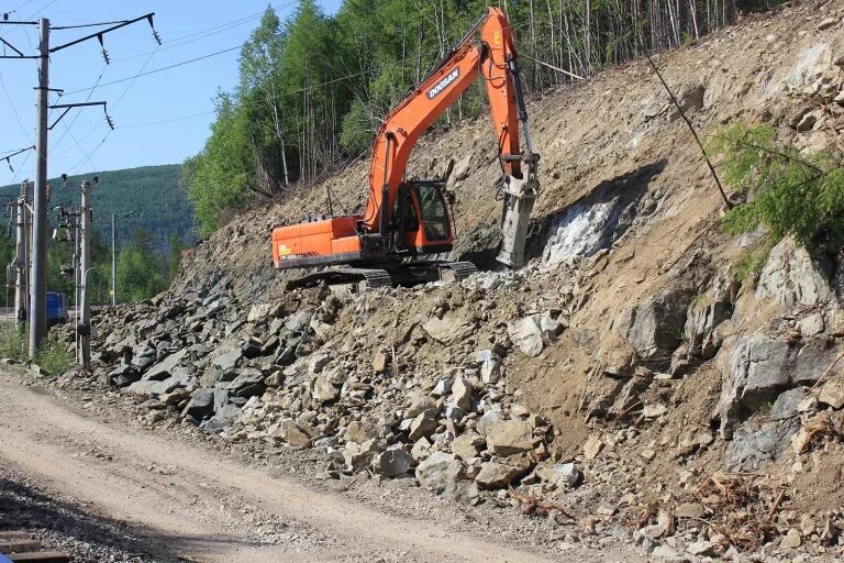 Машина для бурения горных пород. Рыхление скального грунта гидромолотом на базе экскаватора. Разработка скального грунта. Бамстроймеханизация чита. Разработка скального грунта.