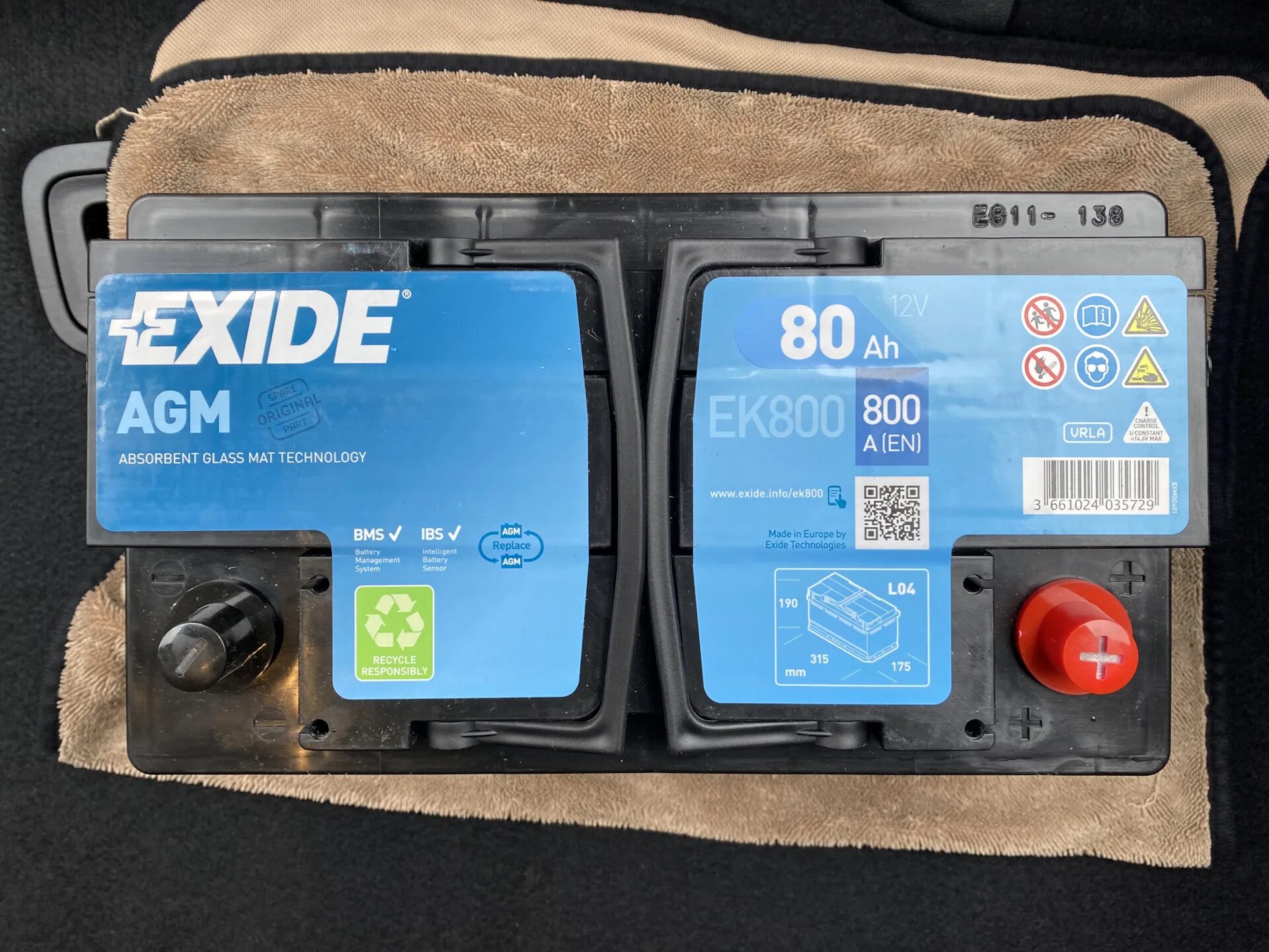 Как зарядить аккумулятор exide. Аккумулятор exide start-stop agm ek800. аккумулятор exide agm 80ah. exide ek800 agm. exide agm 80.
