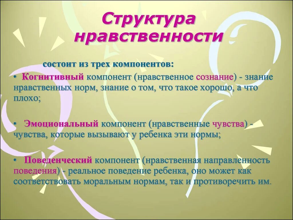 Нравственное поведение учащихся. Структура нравственного воспитания. Структура нравственности. Структурные компоненты нравственной культуры. Структура нравственности личности.