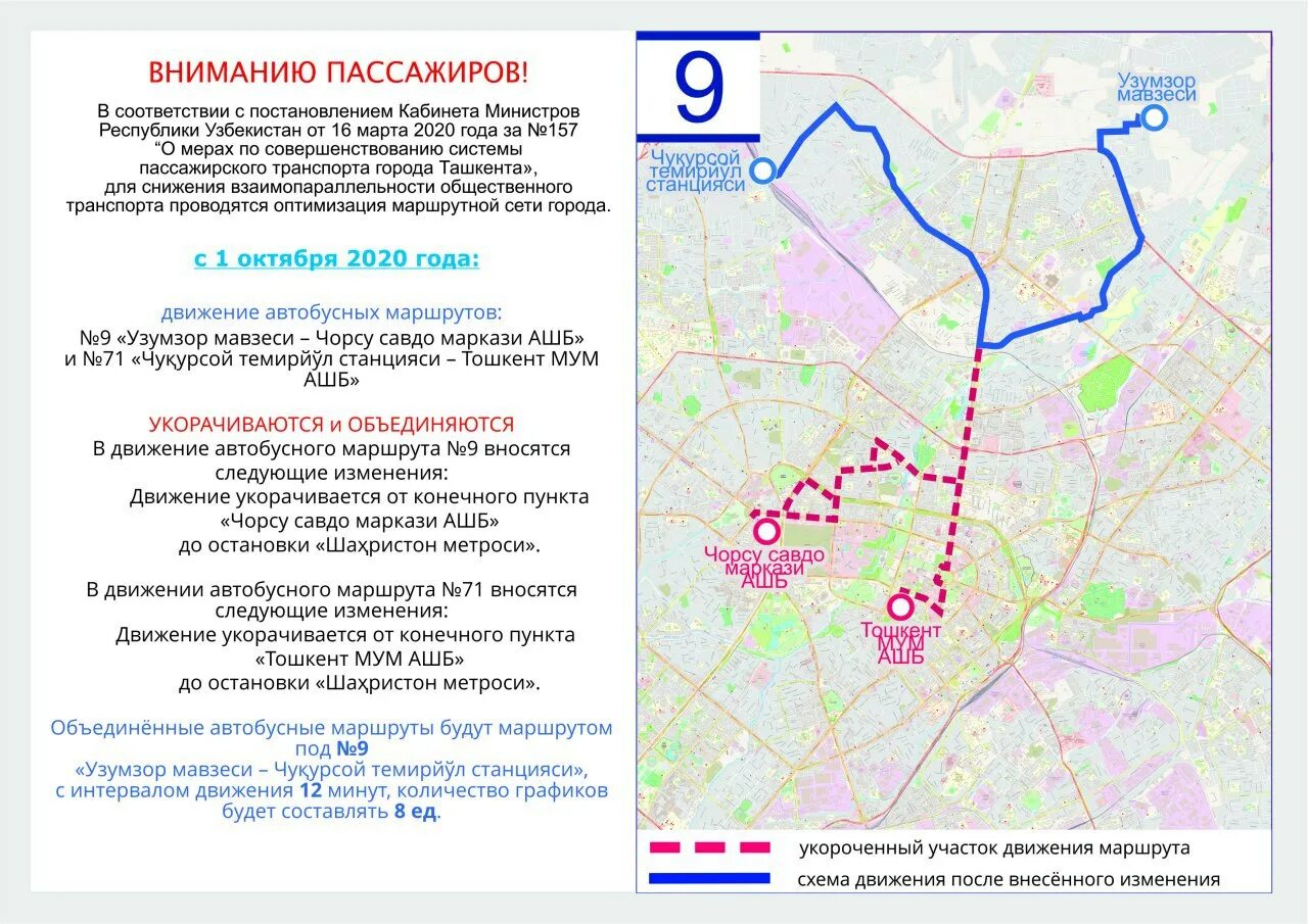 Изменения маршрута движения. Автобус 88 Ташкент схема маршрута. Схема автобусов г. Ташкент. Маршруты автобусов в Ташкенте. Изменение маршрута автобуса.