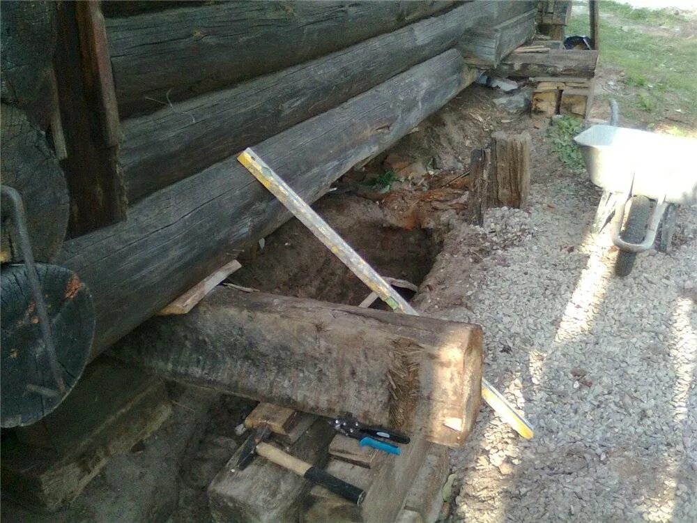 Замена нижних венцов