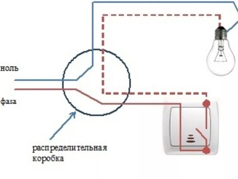 Электрическая лампочка соединение. Схема подключения однофазного выключателя к лампочке. Схема подключения лампочки через выключатель 220 вольт. Схема соединения лампочки через 2 переключателя. Схема подключения 2 лампочки через выключатель одноклавишный.