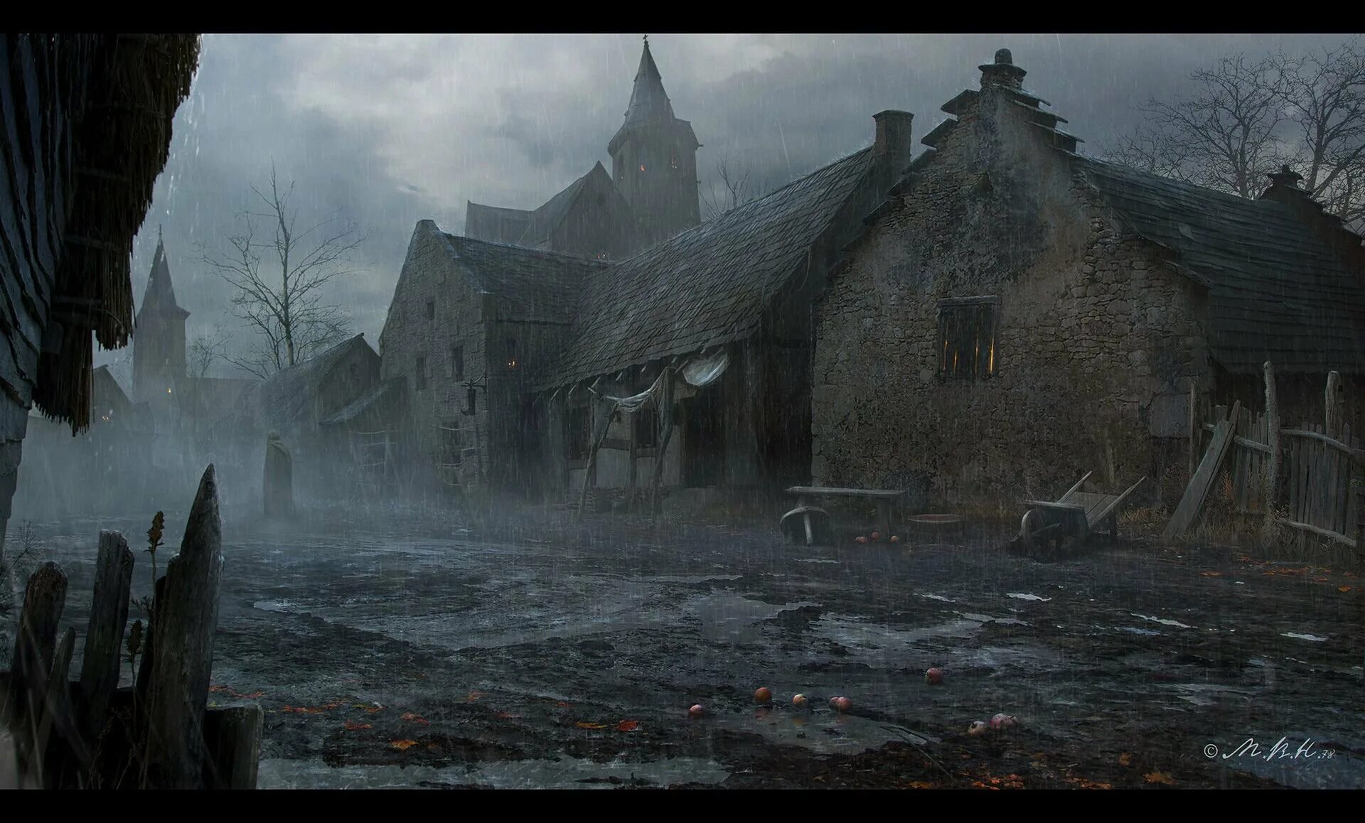 Темные века. Чумная деревня арт. Владимир манюхин средневековье. Деревня чумы. Деревня чумы.