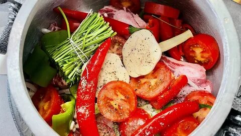 Хашлама из говядины на казане