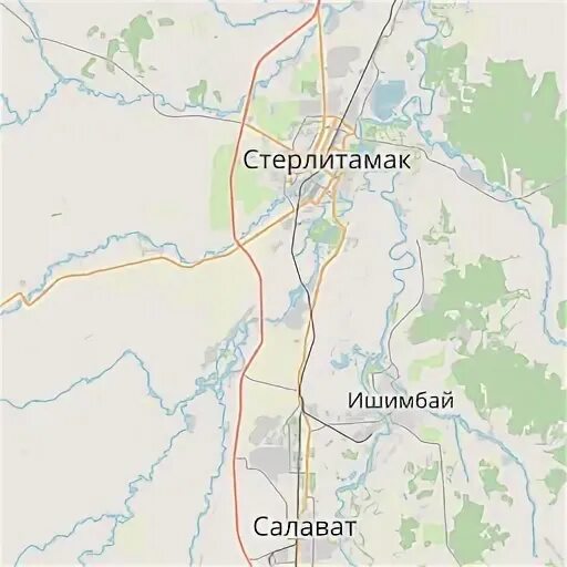 Стерлитамак на карте