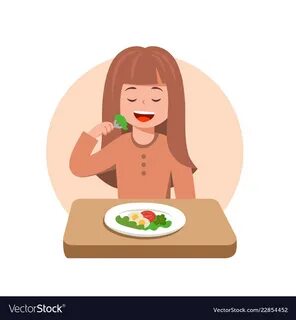 She have dinner