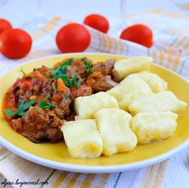 Клецки с мясом фото Картофельные клецки с мясом 7 секретных рецептов чешского блюда Сытый кролик Д