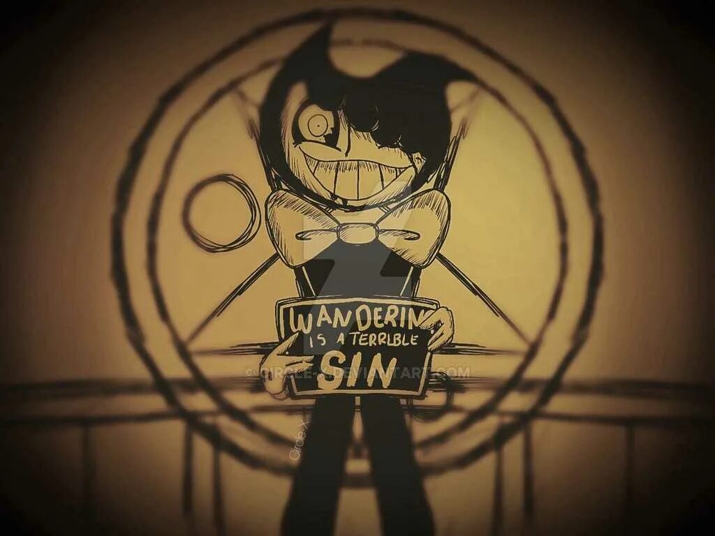 We had a terrible. Бенди terrible sin. wandering is a terrible sin bendy. бенди надписи на стене. bendy wandering is a sin.