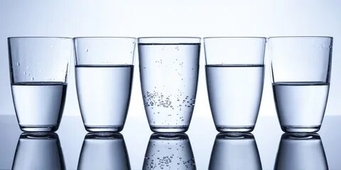 Glasses of water a day