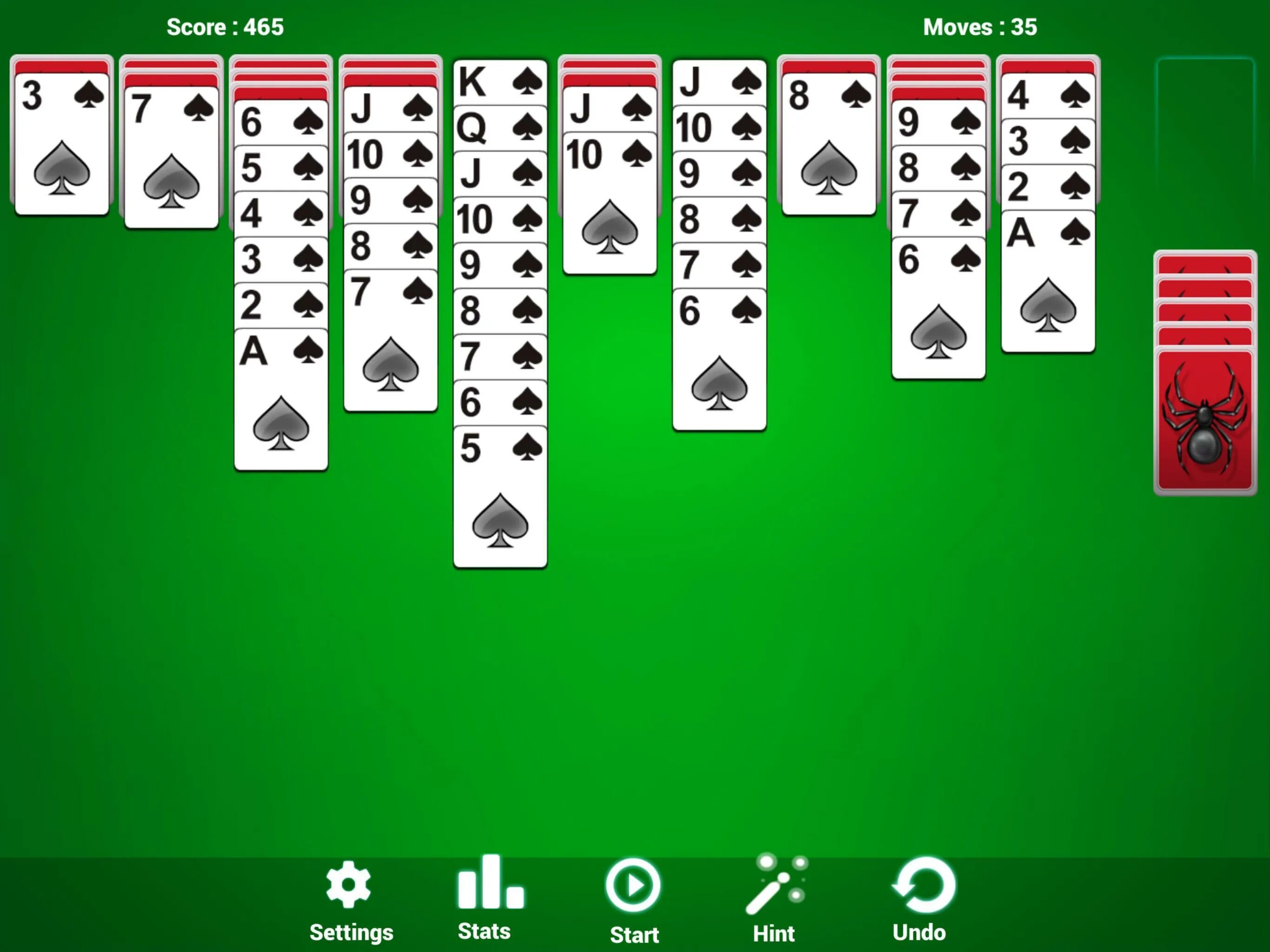 Пасьянс паук по одной карте. Пасьянс паук. Пасьянс Солитер Spider Solitaire. Карты пасьянс паук. Паук пасьянс спидер Солитер.