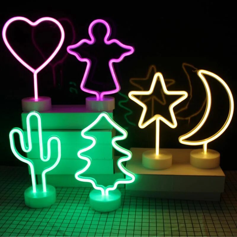 Фигуры с подсветкой. Светильник led neon (звезда). лампа с неоновой подсветкой. светильники с неоновой подсветкой. неоновая лампа фигурная.