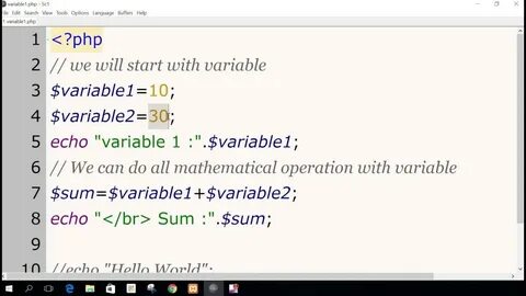 Unexpected variable php