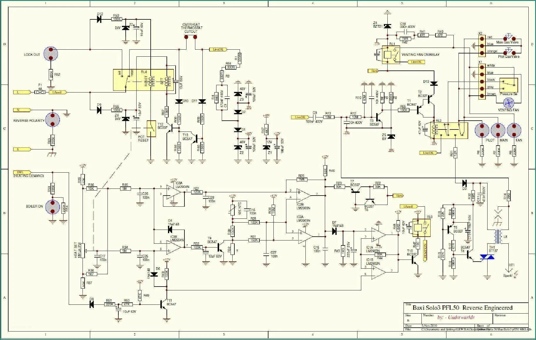 Плата управления газового котла baxi схема Honeywell CS0162E-LS Rev.B от котлов Baxi или Westen Quasar Копии схем и печат