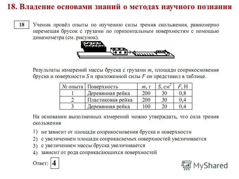 Если на этот брусок положить груз масса. Исследование зависимости силы трения скольжения от рода поверхности. Зависимость силы трения от поверхности. Исследование зависимости силы трения скольжения от площади. Вес бруска с грузами.