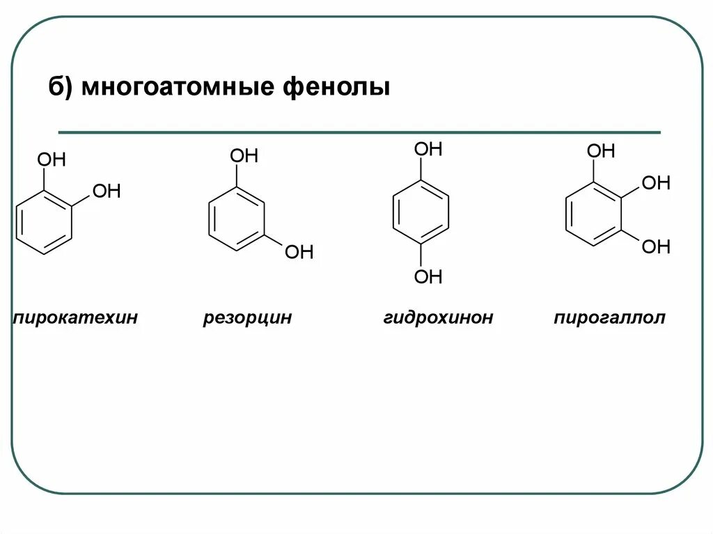 Характерные реакции фенолов