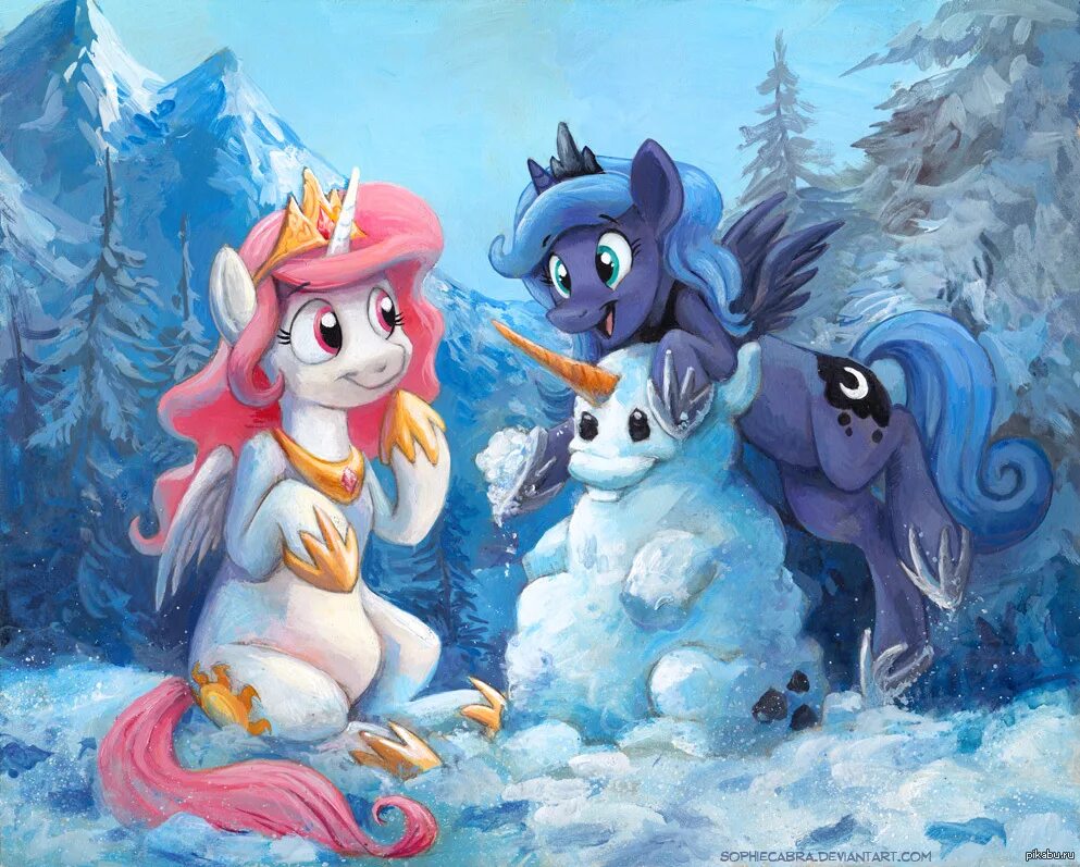 My little pony год. МЛП зима арт. Пони арты. Зимние пони. Пони зимой арт.