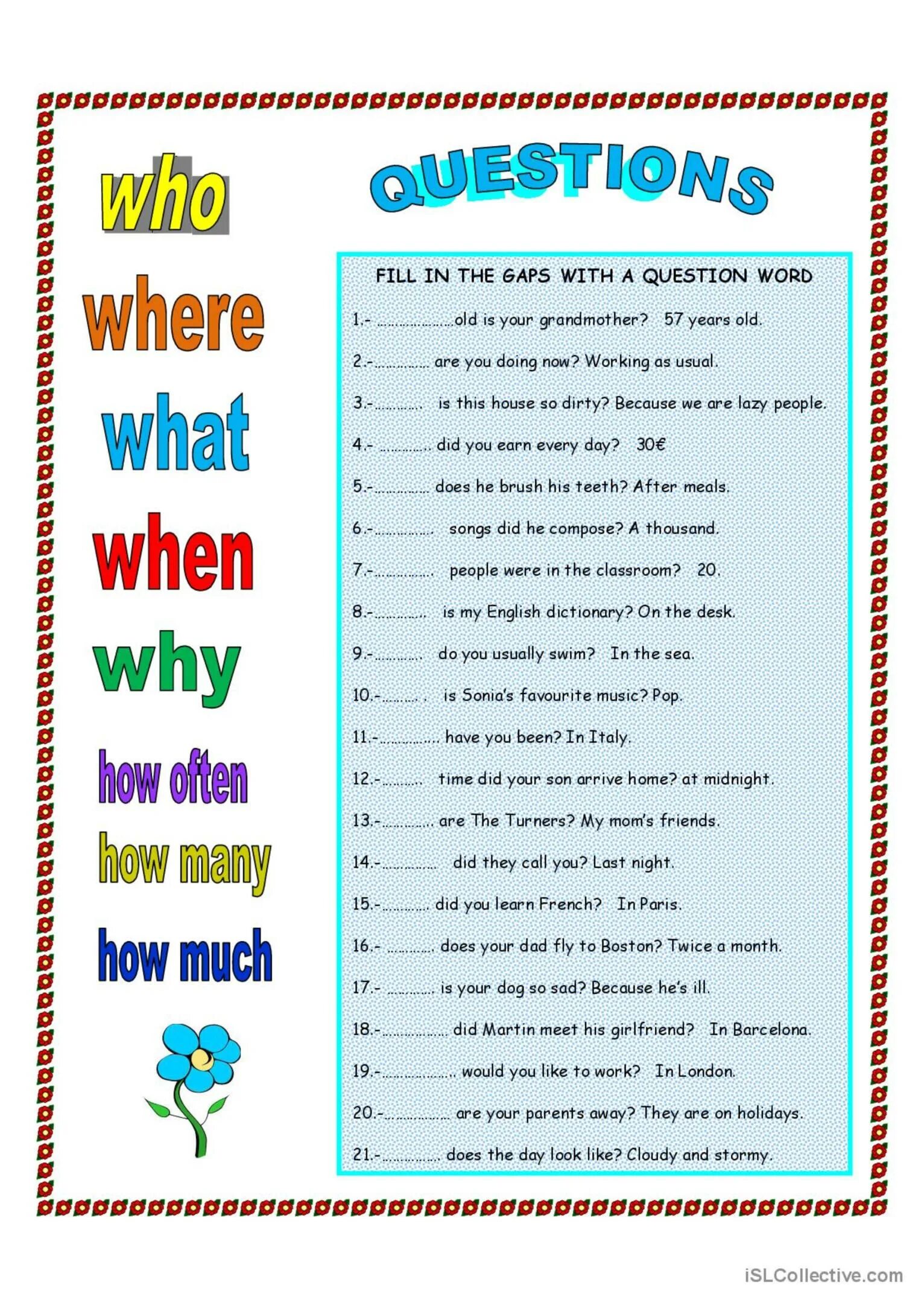 Gapped questions. Wh questions упражнения. question words in english. question words for kids. question words упражнения 4 класс.