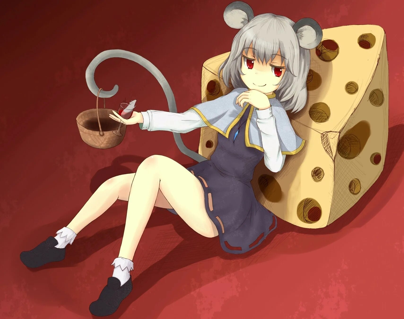 Мыши девочки. Назрин Тохо. Nazrin Touhou.