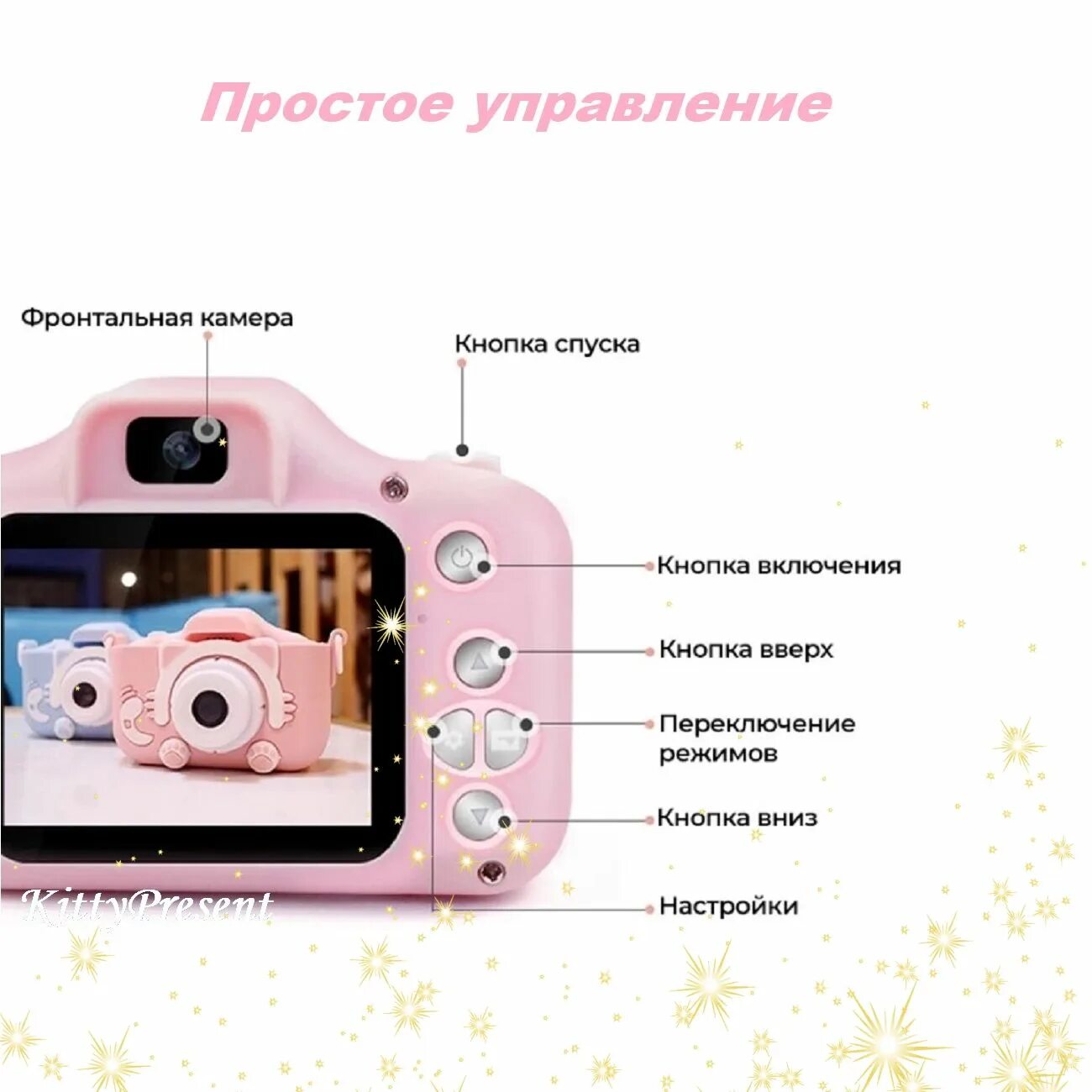 Инструкция к детскому фотоаппарату на русском