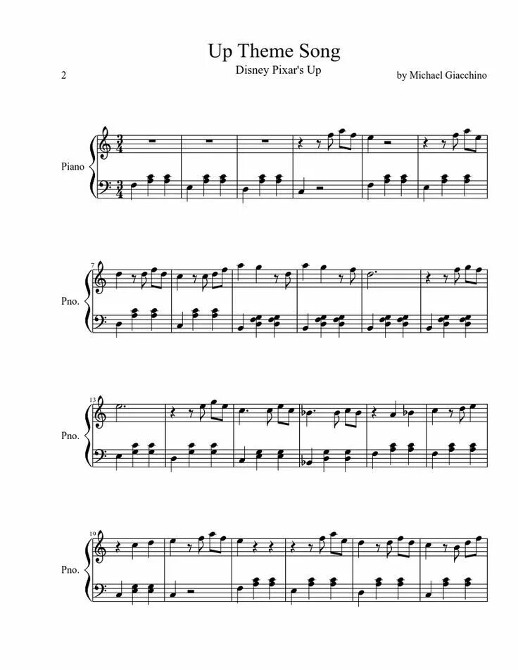 Piano song sheets