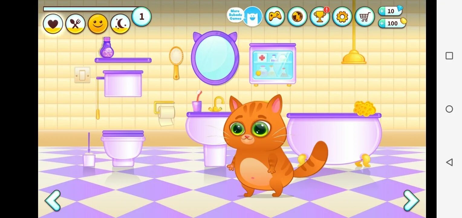 Котенок Bubbu. Котёнок БУБУ Bubbu my Virtual Pet. Игры про котят. Игры про кошечек.