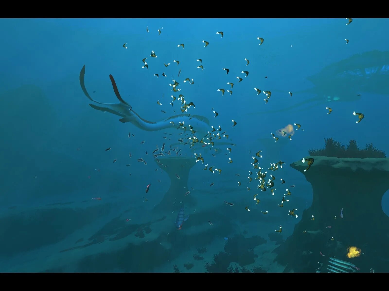 Subnautica void. Субнатика. чудовище океана в игре subnautica арт. subnautica обои. левиафан морской император.
