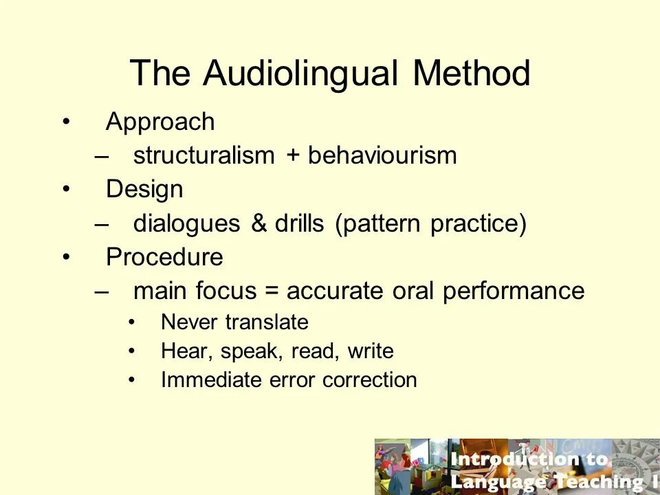 Presentation methods. Presentation methods