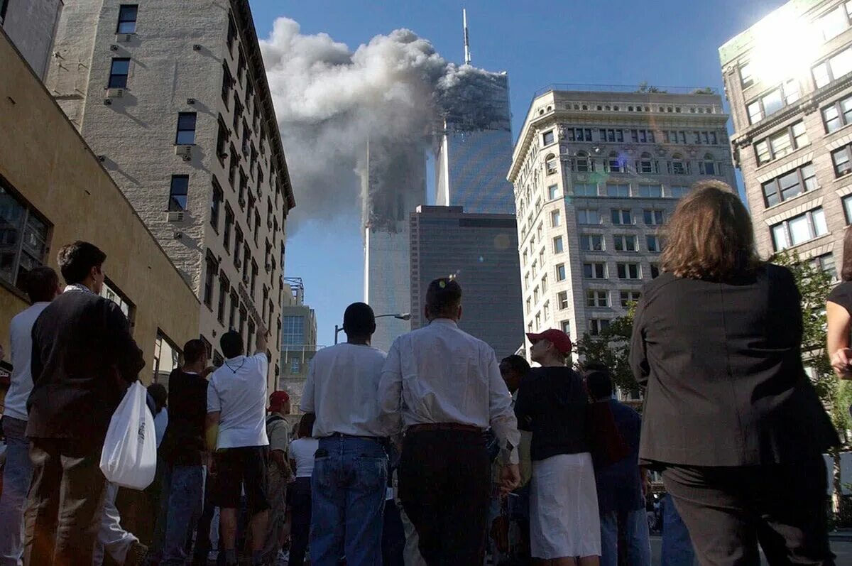 Теракт башен близнецов 11 сентября 2001. Башни-Близнецы 11 сентября 2001.