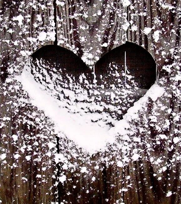 Зима на сердце на душе оригинал. Сердечко на снегу. Зима в сердце. Сердечко на снегу ночью. Сердечко в природе зимой.
