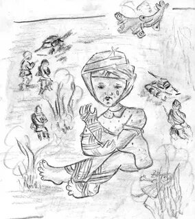 Маленький герой нарисовать