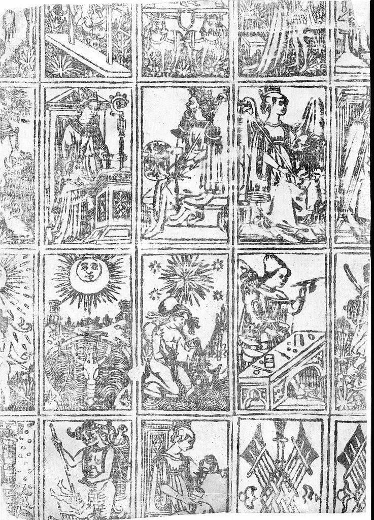 18 карта таро. Карты таро 18 века. миланское таро. история таро. история карт таро.