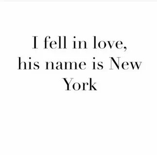 I fell in love