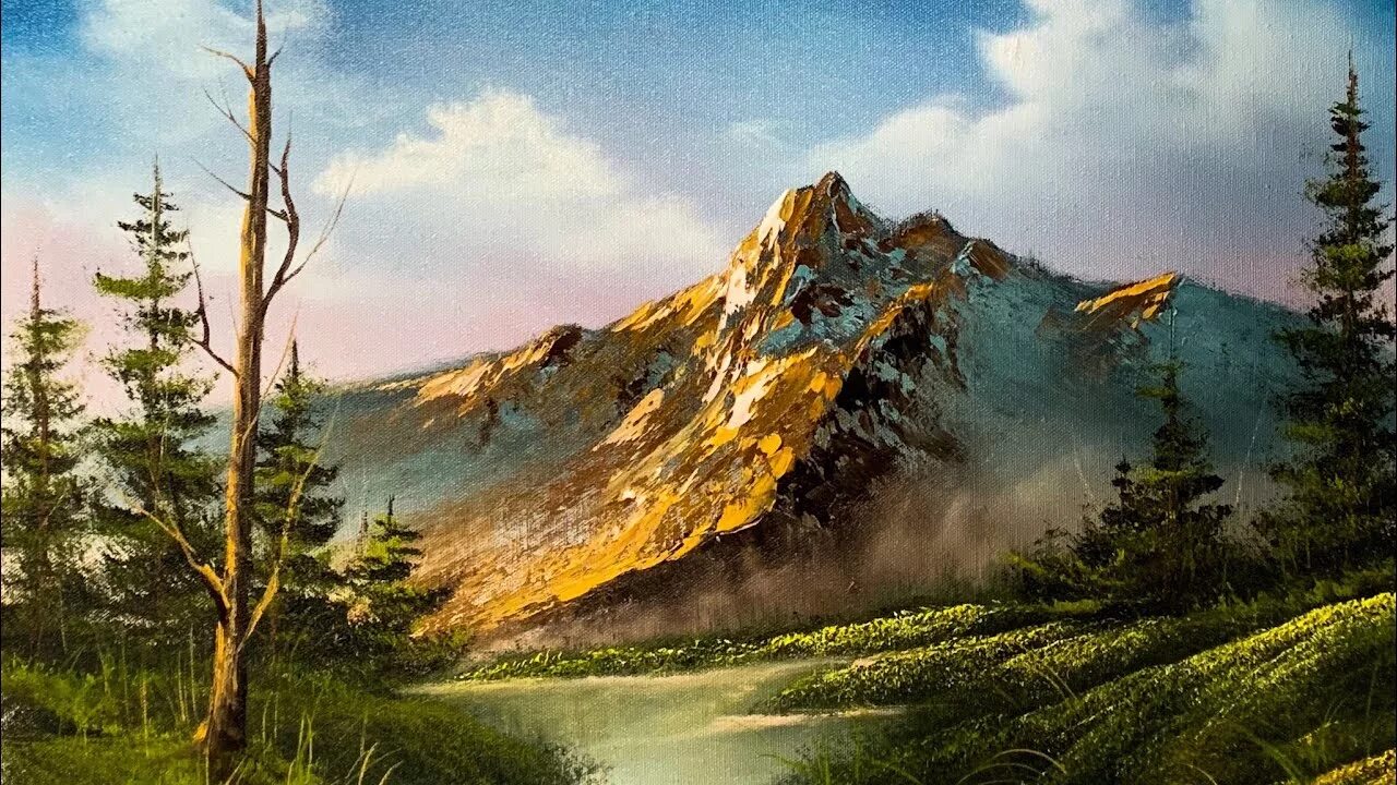 Painted landscape. Пейзаж горы живопись реалистичная. Уроки живописи горный пейзажи. Горы пейзаж живопись веб. Художественная картина горы 3d.