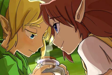Link & Malon #Zelda #OoTAm I the only one who wants them to be togther?...