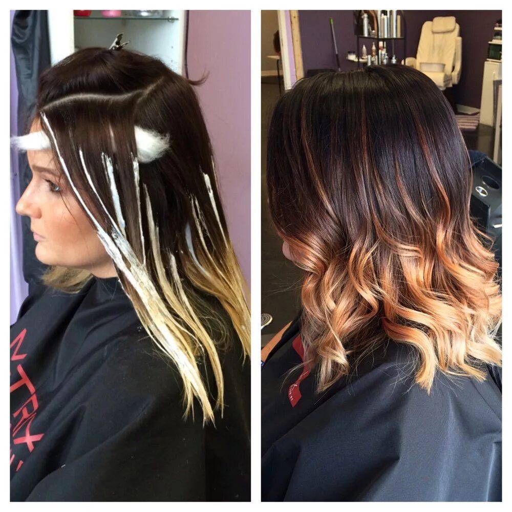 Patricia Nikole/ Hairpainting on Instagram: "❤ ✨ Brunette and Blonde ✨ Painted H