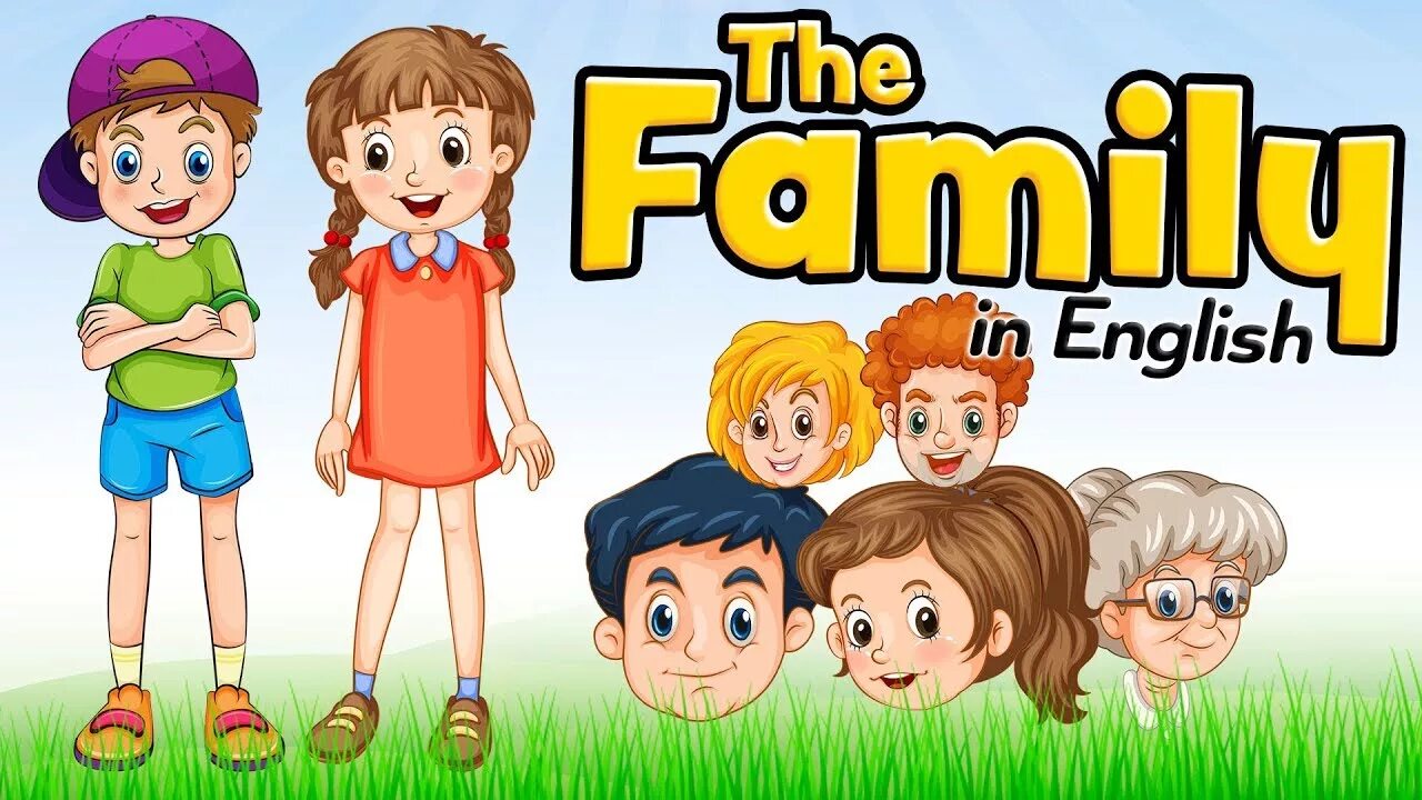 A member of the Family. Family семья.English for Kids. Английский для детей. Семья на английском. Игра Family in English.