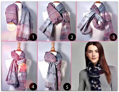Как завязать шарф на пальто (133 фото)