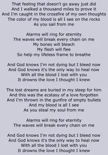 Blood текст перевод