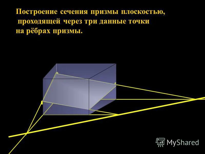 Площадь сечения призмы плоскостью. Площадь сечения призмы плоскостью