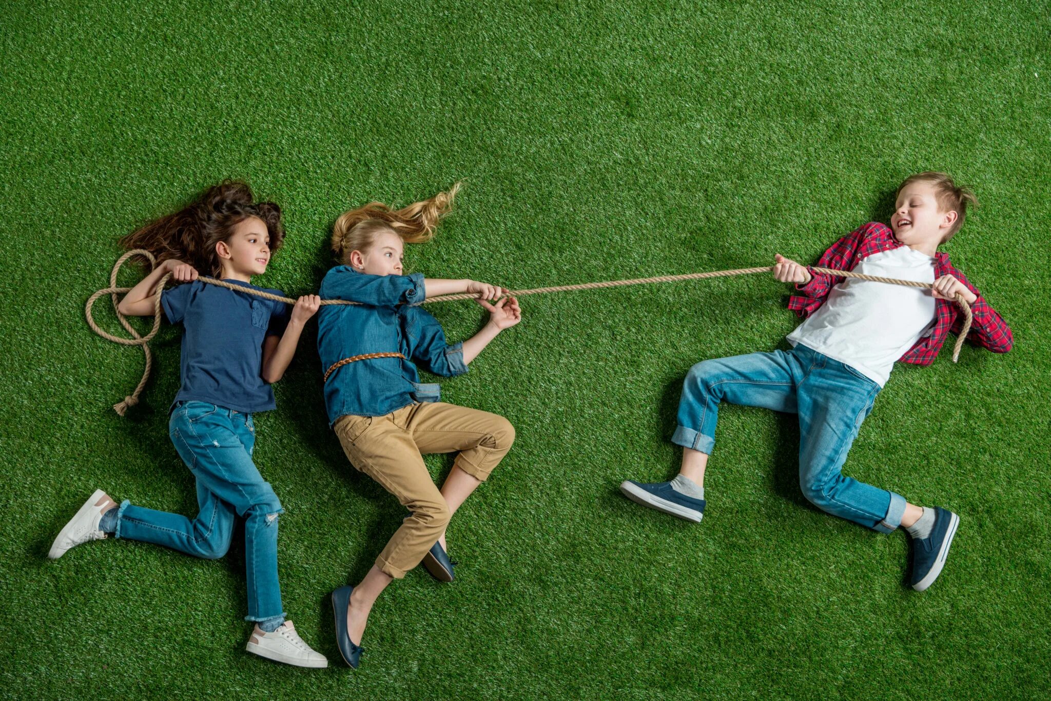 While children play