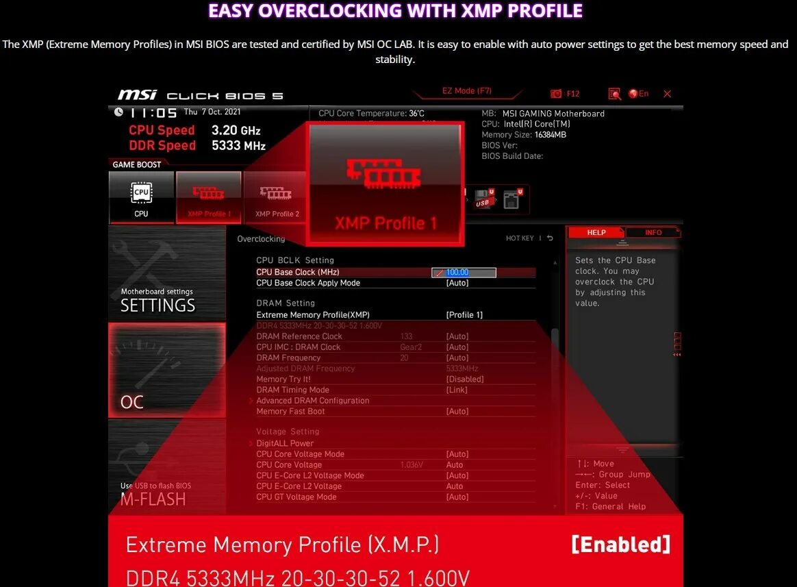 MSI BIOS XMP. XMP профиль MSI. Биос MSI b550. XMP профиль оперативной памяти.