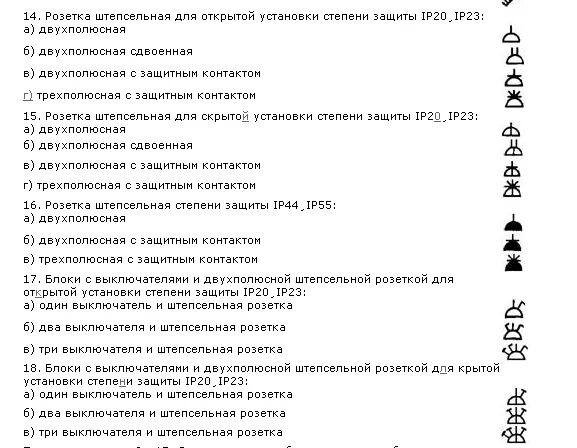 Графическое обозначение розетки на схеме Как обозначаются розетки