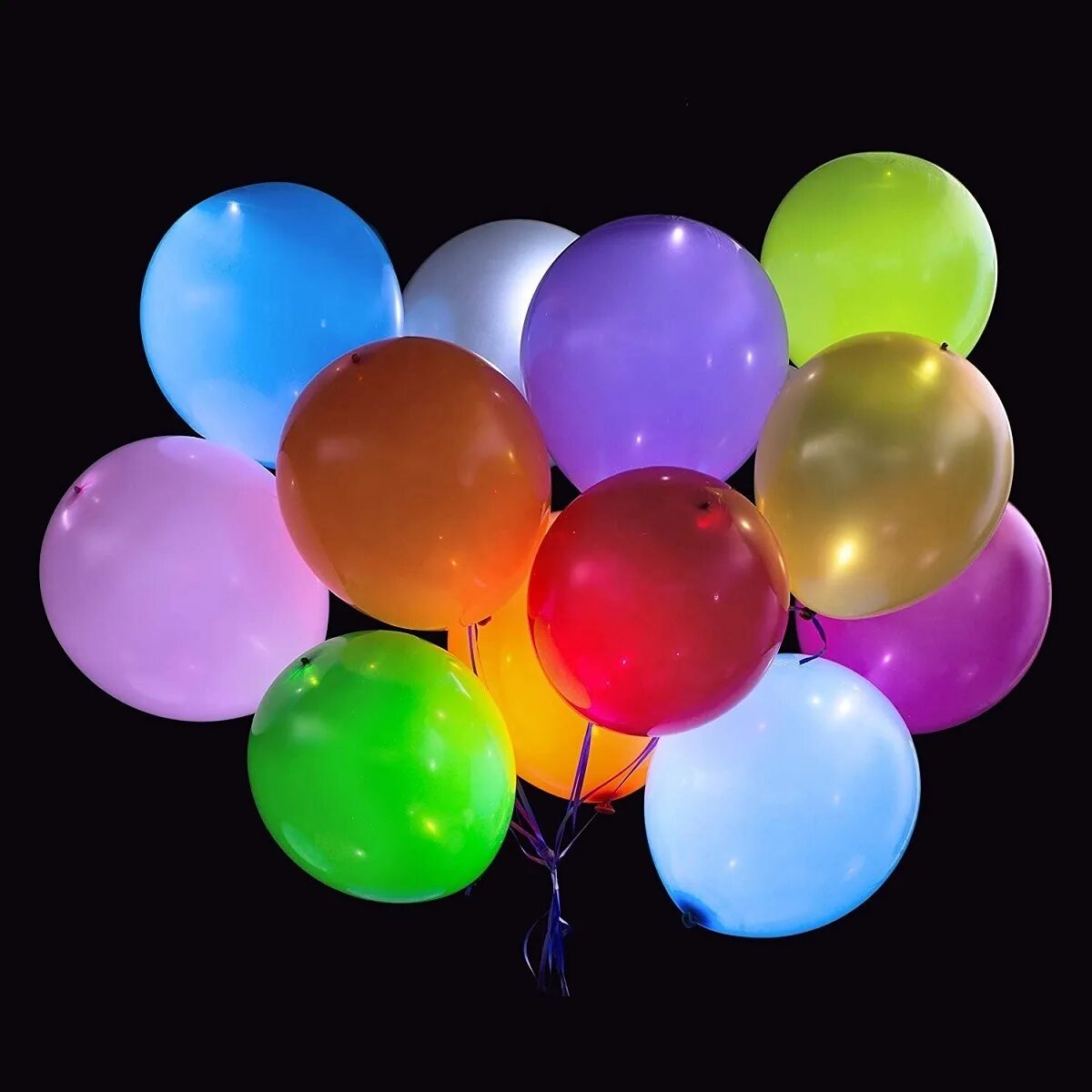 Воздушные шары. Разноцветные воздушные шары. Светящиеся шары. Светящиеся шар. Неоновые шары