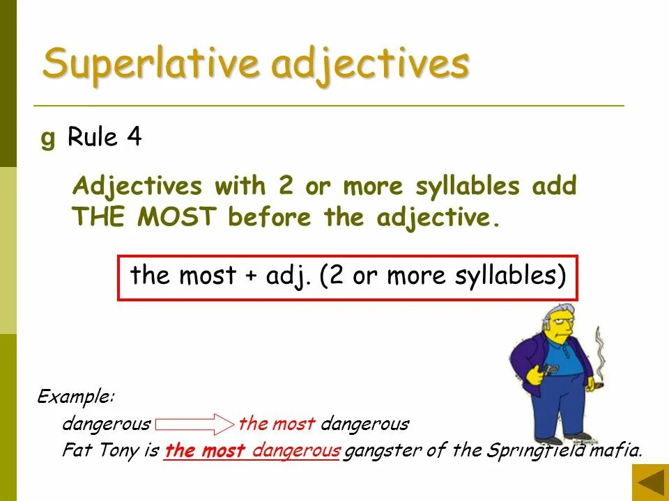 Comparative adjectives cold