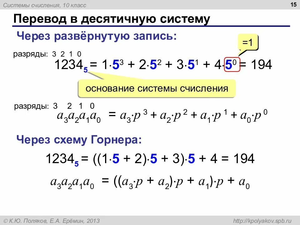 Перевод в позиционную десятичную систему счисления. Переводит в десячную систему. перевести в десятичную систему счисления. переводим в десятичную систему. перевод вдесятичеуб систему.