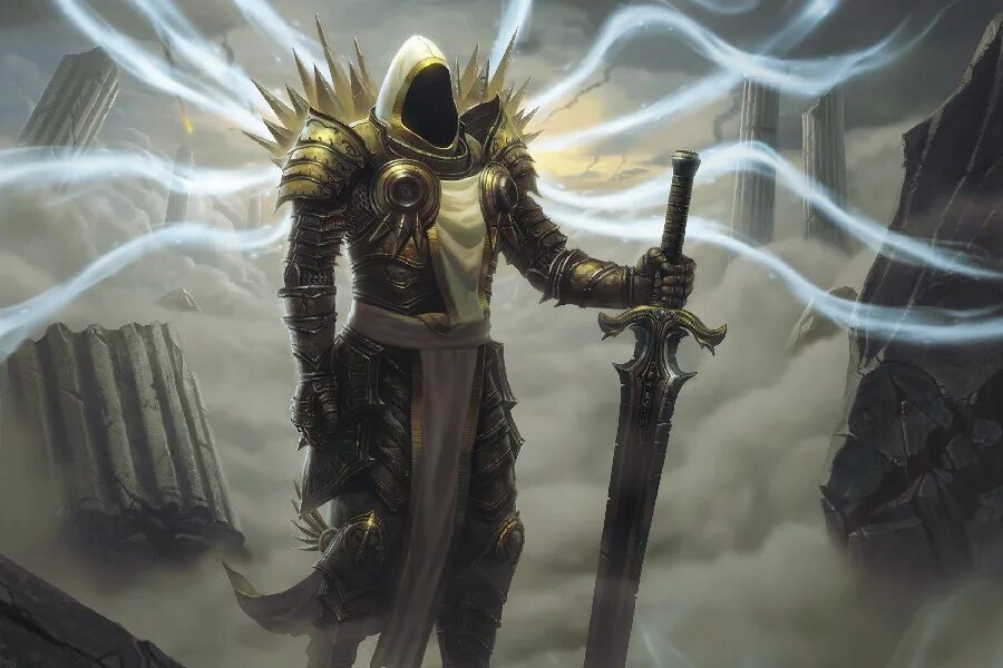 Диабло 3 крестоносец. Диабло рыцарь. Диабло рыцарь. Diablo 3 ангел тираэль. Рыцарь арт диабло 3.