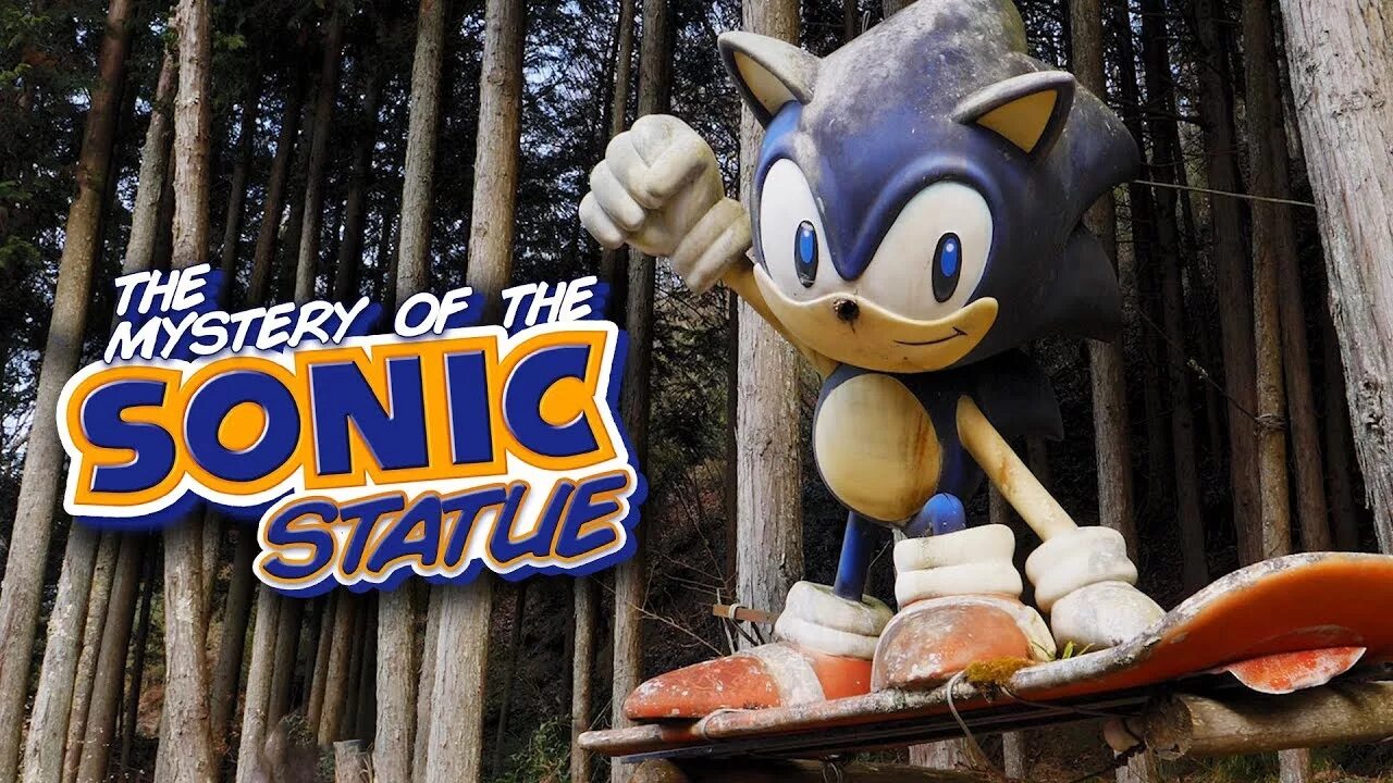 Статуя Соника. Статуя Соника в Японии. Заброшенная статуя Соника. Sonic the Hedgehog Statue in Japan.