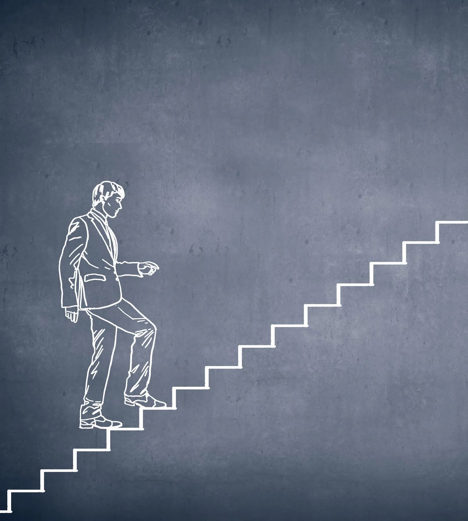 Жизнь постоянное движение. Человек на лестнице. Личностный рост. Лестница саморазвития. Достижение цели.