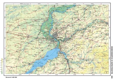 Географическая карта новосибирска