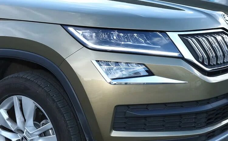 Защитная бронепленка на фары и птф 3м) - Skoda Kodiaq, 2 л, 2017 года стайлинг D